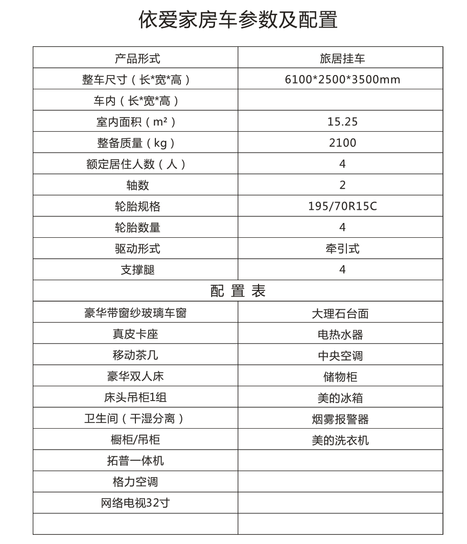 房车特点